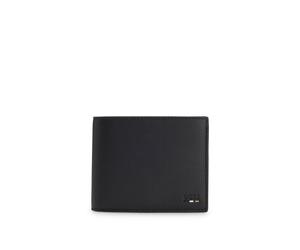 BOSS Klapp-Geldbörse aus genarbtem Kunstleder mit Signature-Streifen-Details - Style Ray_Trifold N., 50536503 Schwarz ONESI