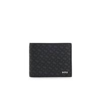 BOSS Klapp-Geldbörse mit Monogrammen und Folien-Logo-Prägung - Style Zair_MN_Trifold, 50552855 Schwarz ONESI