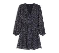 BOSS Kleid aus bedrucktem Krepp mit gesmokten Details - Style C_Denvy, 50548156 Gemustert 36