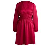 BOSS Kleid aus Satin in Knitter-Optik mit verstellbarem Bund - Style C_Dannys, 50542146 Pink 36
