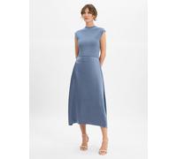 BOSS Damen Midikleid FERDOLINI Regular Fit, blau, Gr. XS