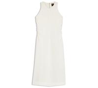 Sommerkleid BOSS ORANGE "Delinna Premium Damenmode", Damen, Gr. 40, N-Gr, open weiß 118, Web, Obermaterial: 53% Leinen, 47% Viskose, unifarben, regular fit Midi, Rundhals, Kleider Sommerkleid, aus sof