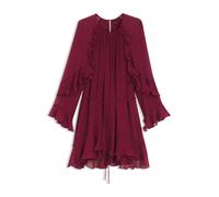 BOSS Kleid mit Gürtel und Trichterärmeln - Style C_Dredia, 50564696 Dunkelrot 42