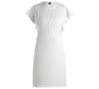 BOSS Kleid mit Schlüsselloch-Ausschnitt und Volant-Ärmeln - Style Deliniara, 50537402 Weiß 32