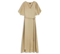 BOSS Kleid mit V-Ausschnitt und schmalem Gürtel mit Schließe - Style C_Derena, 50564291 Beige 32