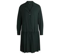 BOSS Kleid mit vertiefter Taille Bund und wandelbarem Kragen - Style Dasiga, 50533983 Dunkelgrün 34