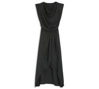 BOSS Kleid mit Wasserfall-Ausschnitt und Wickelrock - Style C_Dratty, 50553517 Dunkelgrau 36