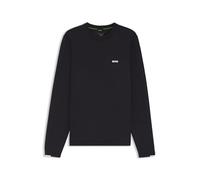 BOSS Pullover aus Baumwolle mit Kontrast-Logo - Style KN_Ever-X CN, 50556145 Dunkelblau XXXL