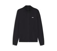 BOSS Strickjacke aus Baumwolle mit kontrastfarbenem Logo - Style KN_Ever-X FZ, 50553778 Dunkelblau L