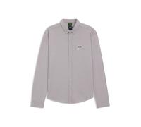 BOSS Knitterfreies Hemd aus Baumwoll-Jersey mit natürlichem Stretch - Style ST_Motion L, 50555946 Hellgrau XXL