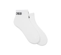 BOSS Knöchellange Socken aus Stretch-Baumwolle im Zweier-Pack - Style 2P AS Sport CC, 50469859 Weiß 43-46