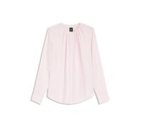 BOSS Kragenlose Regular-Fit Bluse aus Stretch-Seide - Style Banorah, 50538481 Hellrosa 34