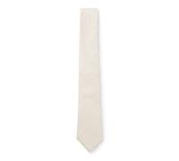BOSS Krawatte aus in Italien hergestelltem Leinen und Seide mit Karomuster - Style L-TIE CM 7,5 - 223, 50561349 Beige ONESI