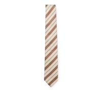 BOSS Krawatte aus italienischer Seide mit diagonalen Streifen - Style L-TIE CM 7,5 - 223, 50566313 Braun gemustert ONESI