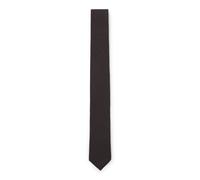 BOSS Krawatte aus Leinen-Mix mit unifarbener Webstruktur - Style P-TIE CM6 262, 50561764 Dunkelbraun ONESI
