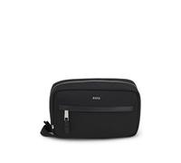 BOSS Kulturbeutel aus strukturiertem Nylon mit Rundum-Reißverschluss - Style Highway_N_Washbag, 50504316 Schwarz ONESI