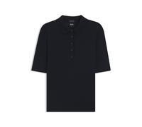 BOSS Kurzärmeliger Pullover aus Merinowolle mit Polokragen - Style Fidenka, 50545015 Dunkelblau XS