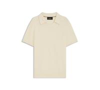 BOSS Kurzärmeliger Strick-Polopullover aus Seiden-Mix und Baumwolle - Style L-Iro, 50543208 Natur XXL