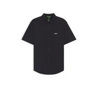 BOSS Kurzärmeliges Regular-Fit Hemd aus dynamischem Baumwoll-Jersey - Style B_Motion S, 50544784 Dunkelblau XXL