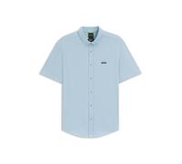 BOSS Kurzärmeliges Regular-Fit Hemd aus dynamischem Baumwoll-Jersey - Style B_Motion S, 50544784 Hellblau XXL