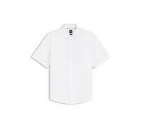 BOSS Kurzarm-Hemd aus Baumwoll-Leinen-Mix - Style H-LIAM-BD-SH-E-C-262, 50576027 Weiß XXXL