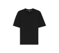 BOSS Kurzarm-Pullover aus Merinowolle - Style H-Umauro, 50560476 Schwarz L