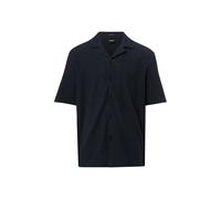 BOSS Kurzarmhemd Herren Comfort Fit Baumwolle blau, XXL