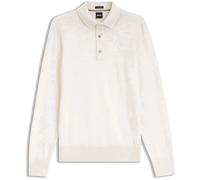 BOSS Regular-Fit Strick-Poloshirt aus Merino - Style H-Lancione, 50565503 Natur M