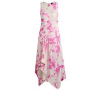 BOSS Lang geschnittenes Kleid aus bedrucktem Twill mit Wasserfall-Vorderseite - Style Donaria, 50551046 Gemustert 36