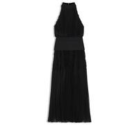 BOSS Lang geschnittenes Plissee-Kleid mit glattem Einsatz - Style Donabella, 50549661 Schwarz 34