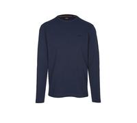BOSS Orange Regular Fit Langarmshirt aus Baumwoll-Mix Modell 'TEMPESTO' in Marine, Größe S