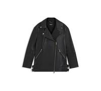 BOSS Lange Bikerjacke aus Nappaleder - Style Sarica, 50547474 Schwarz 32