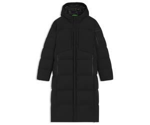 BOSS Lange, wasserabweisende Daunenjacke aus Stretch-Gewebe - Style OW_Riplite Coat HD, 50543972 Schwarz M