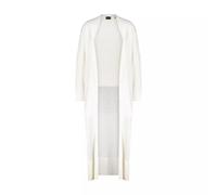Boss - Langer Cardigan aus Lochstrick - Größe S - white
