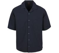 BOSS Lapisy Hemd Seersucker Navy - Größe L Dunkelblau L