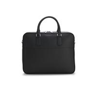 BOSS Leder Businesstasche mit Laptopfach New Crosstown WI Document Case Black schwarz