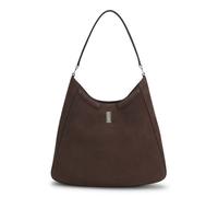 BOSS Ariell Hobo Bag aus Nubukleder mit Double-B-Monogramm - Style Ariell Hobo S, 50552145 Dunkelbraun ONESI