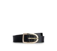 BOSS Ledergürtel mit Logo-Gravur auf der Schließe in Goldfarbe - Style Colette_Sz25, 50492557 Schwarz 70