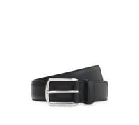 BOSS Ledergürtel mit Metalldetails in Silber-Optik und Double-B-Monogramm - Style Onnie-BB-Tip_Sz35, 50568638 Schwarz 90