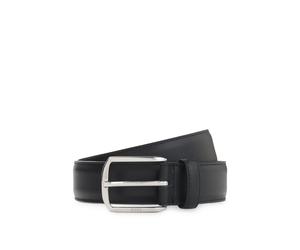 BOSS Ledergürtel mit Metalldetails in Silber-Optik und Double-B-Monogramm - Style Onnie-BB-Tip_Sz35, 50568638 Schwarz 120