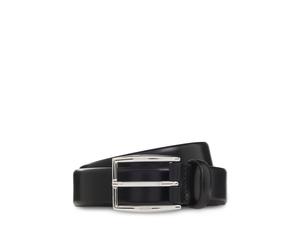 BOSS Ledergürtel mit silberfarbener Dornschließe - Style Dron_Sz30, 50572906 Schwarz 80