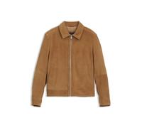 BOSS Lederjacke aus Veloursleder mit Reißverschluss - Style H-Malbano7, 50563869 Braun 46