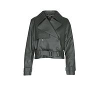 BOSS Lederjacke im Trenchcoat-Stil - Style Satela1, 50566471 Dunkelgrün 36