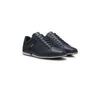 BOSS Ledersneakers mit geruchsneutralisierendem Innenfutter - Style Saturn_Lowp_lux4 A_N, 50498282 Dunkelblau 46