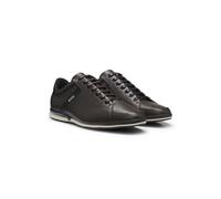 BOSS Ledersneakers mit geruchsneutralisierendem Innenfutter - Style Saturn_Lowp_lux4 A_N, 50498282 Dunkelbraun 41