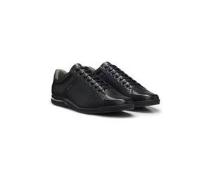 BOSS Ledersneakers mit geruchsneutralisierendem Innenfutter - Style Saturn_Lowp_lux4 A_N, 50498282 Schwarz 43