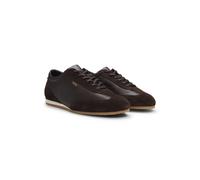 BOSS Ledersneakers mit Veloursleder-Details - Style Lineor_Lowp_sdtb, 50568463 Dunkelbraun 41