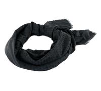 BOSS Jacquard-Schal mit Monogramm-Muster und kurzen Fransen - Style Ledonia_120*120, 50517733 Schwarz ONESI