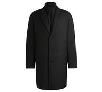 BOSS Leichter, wasserabweisender und wattierter Steppmantel mit Reißverschluss-Einsatz - Style P-Cale-Bib-Pad-244, 50529745 Schwarz 52