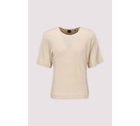 BOSS Leinen-T-Shirt mit Logo-Stickerei - Style C_Emma, 50556387 Hellbeige M